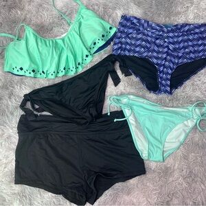 Bundle Lot Of 5 Swim Bikini Swimsuit Items Size Medium